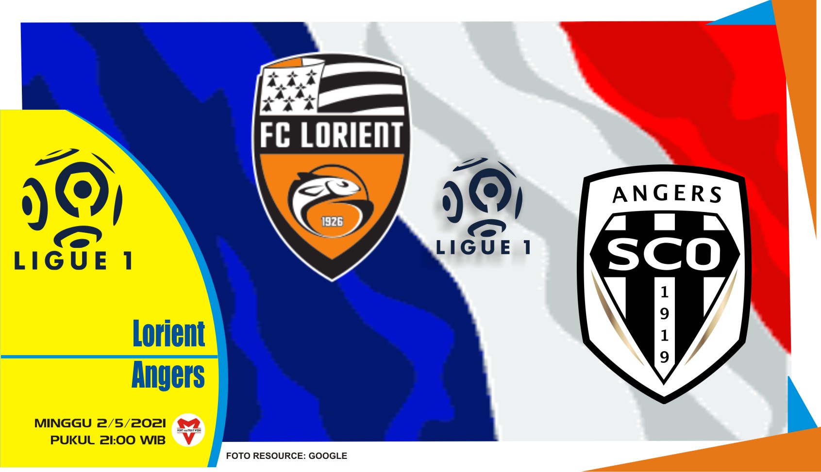 Prediksi Pertandingan Lorient vs Angers - 2 Mei 2021