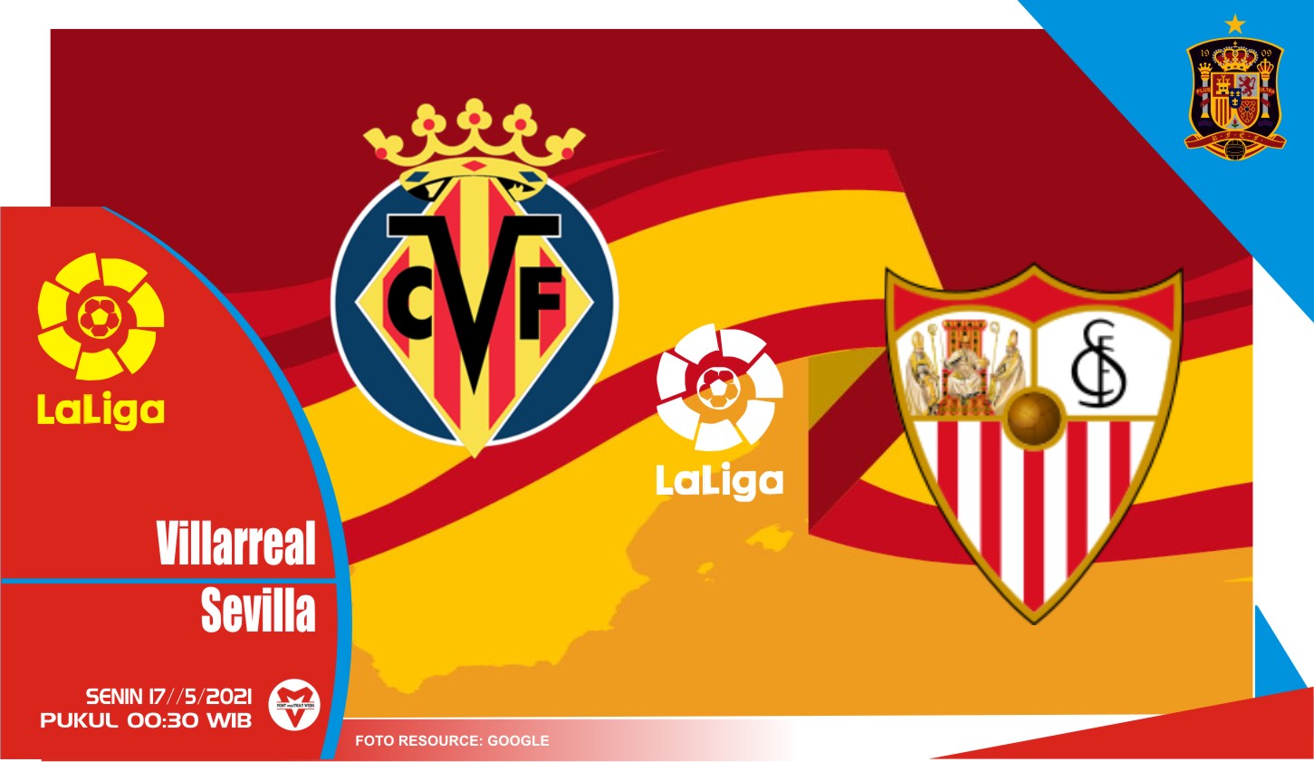 Villarreal vs Sevilla, Prediksi Pertadingan 17 Mei 2021