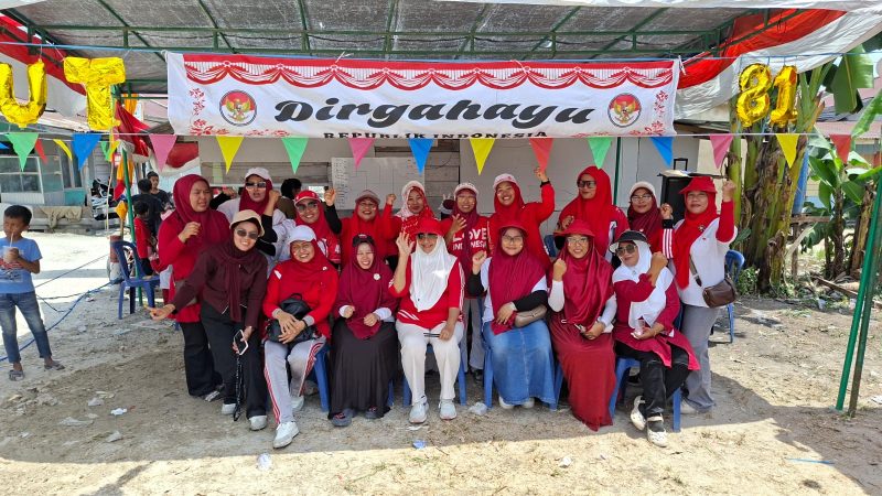 Perayaan HUT RI ke-81 di Desa Kubang Jaya, Pekanbaru